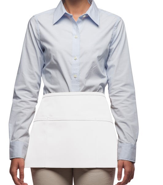 White Short Waist Aprons